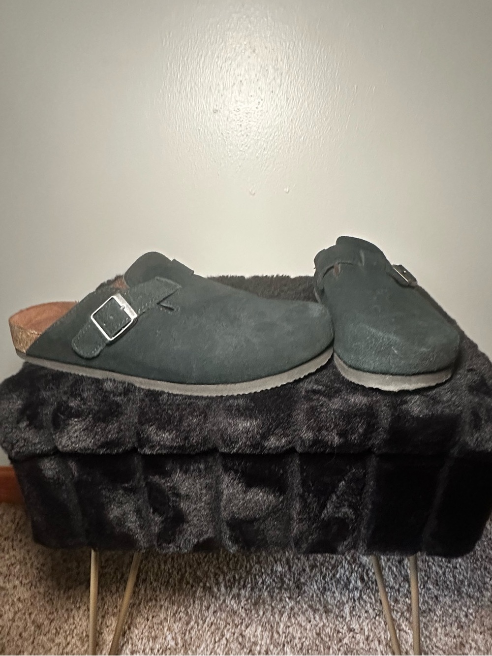 White Mountain Suede Clogs